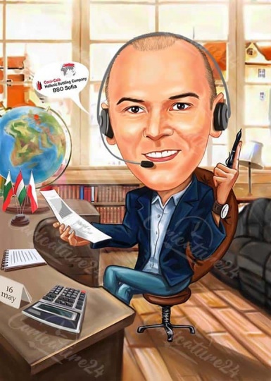 Business Colleague Caricature from Photo
